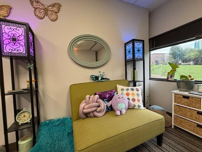 Welcoming safe child and family therapy office